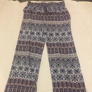 Patterned palazzo pants